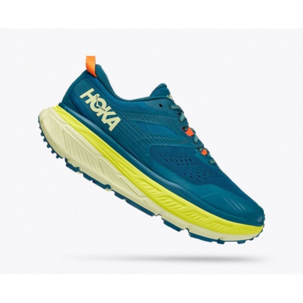 Hoka One One Stinson ATR 6 Blue Lace Up Athletic Sneakers Size 9.5